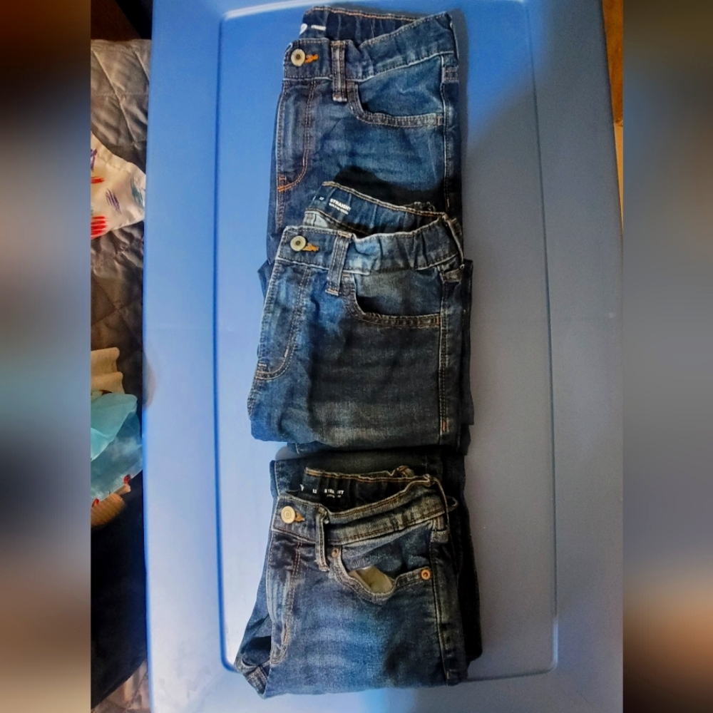 3 Pairs of Boys size 12 straight leg jeans Old Navy